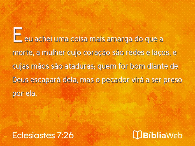 Eclesiastes 7:26 em imagem para compartilhar