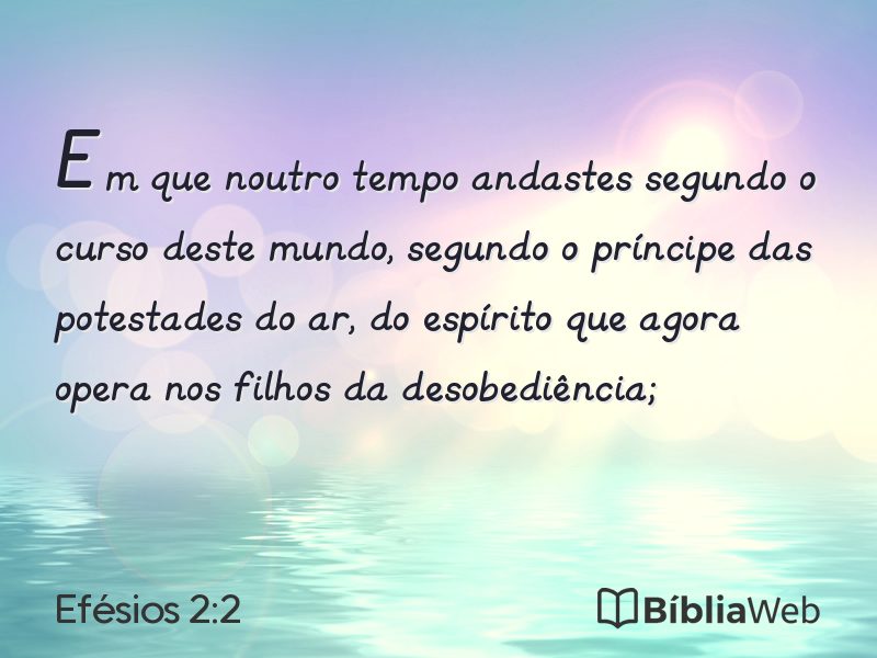 Efésios 2:2 em imagem para compartilhar