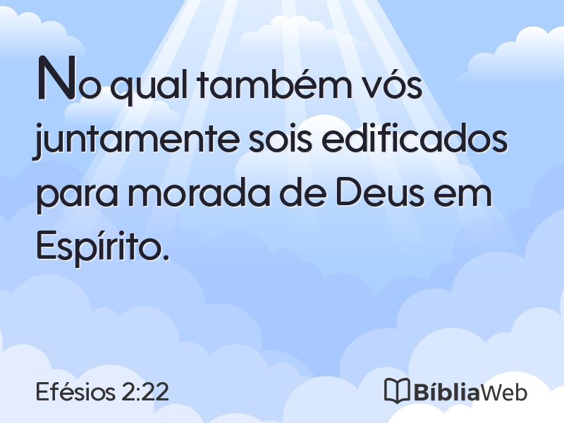 Efésios 2:22 em imagem para compartilhar