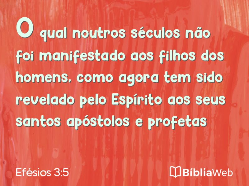Efésios 3:5 em imagem para compartilhar