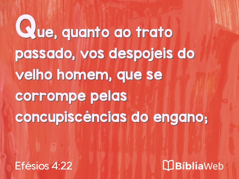 Efésios 4:22 em imagem para compartilhar