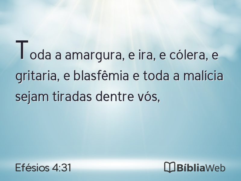 Efésios 4:31 em imagem para compartilhar
