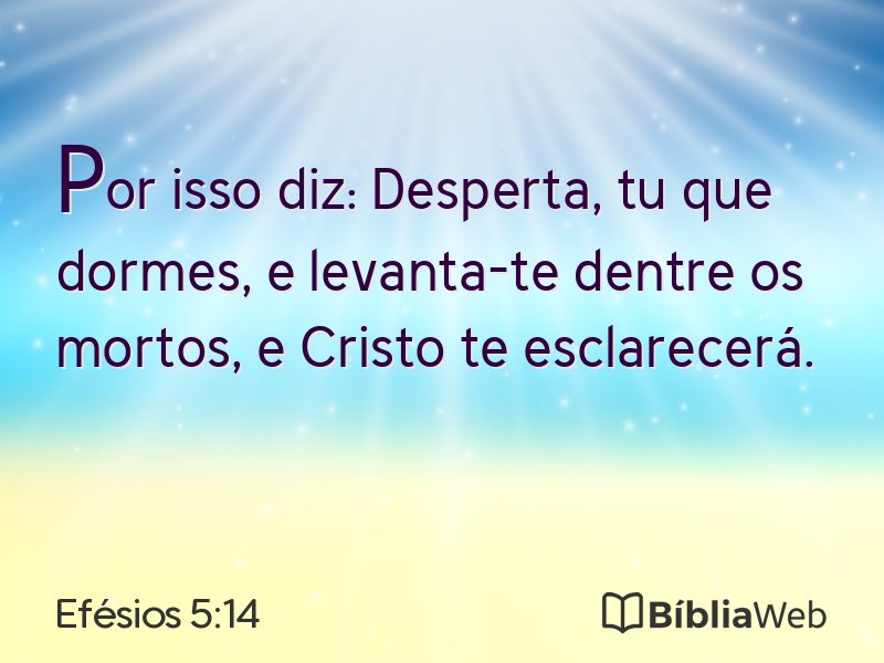 Efésios 5:14 em imagem para compartilhar
