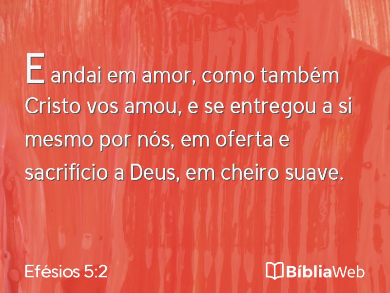 Efésios 5:2 em imagem para compartilhar