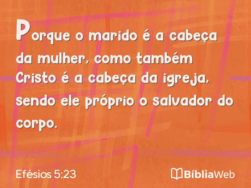 Efésios 5:23 em imagem para compartilhar