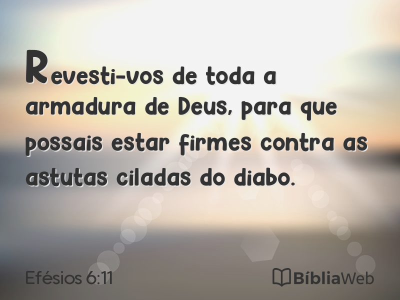 Efésios 6:11 em imagem para compartilhar