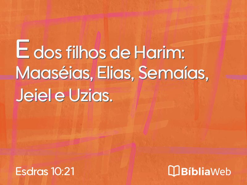 Esdras 10:21 em imagem para compartilhar