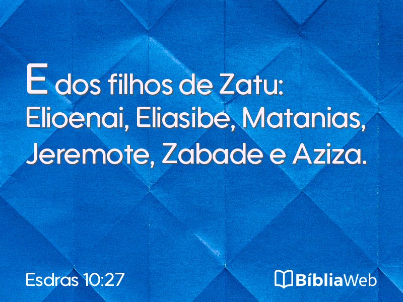 Esdras 10:27 em imagem para compartilhar