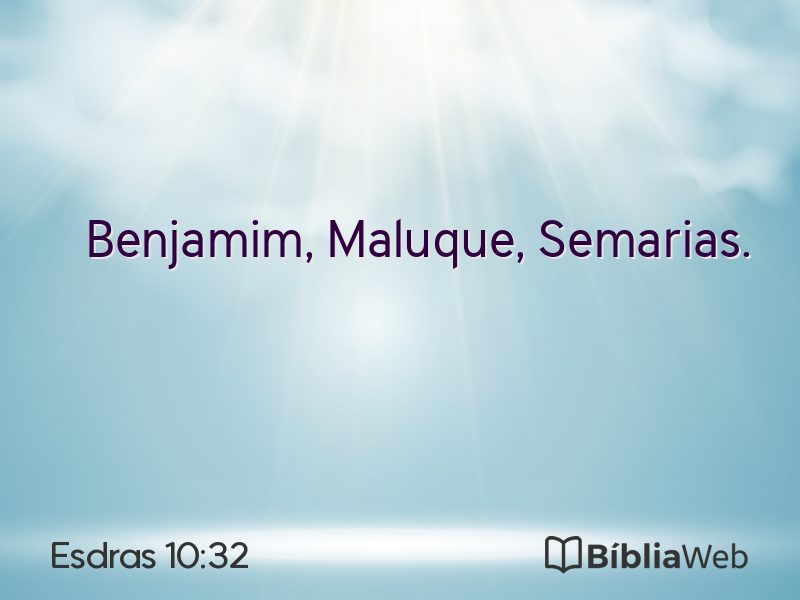 Esdras 10:32 em imagem para compartilhar