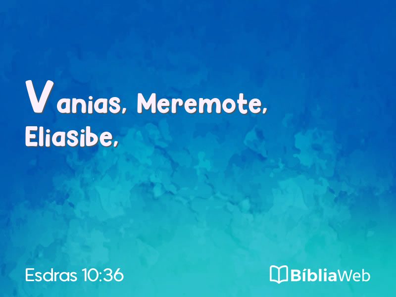 Esdras 10:36 em imagem para compartilhar