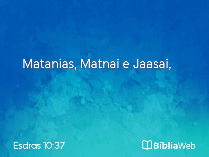 Esdras 10:37 em imagem para compartilhar
