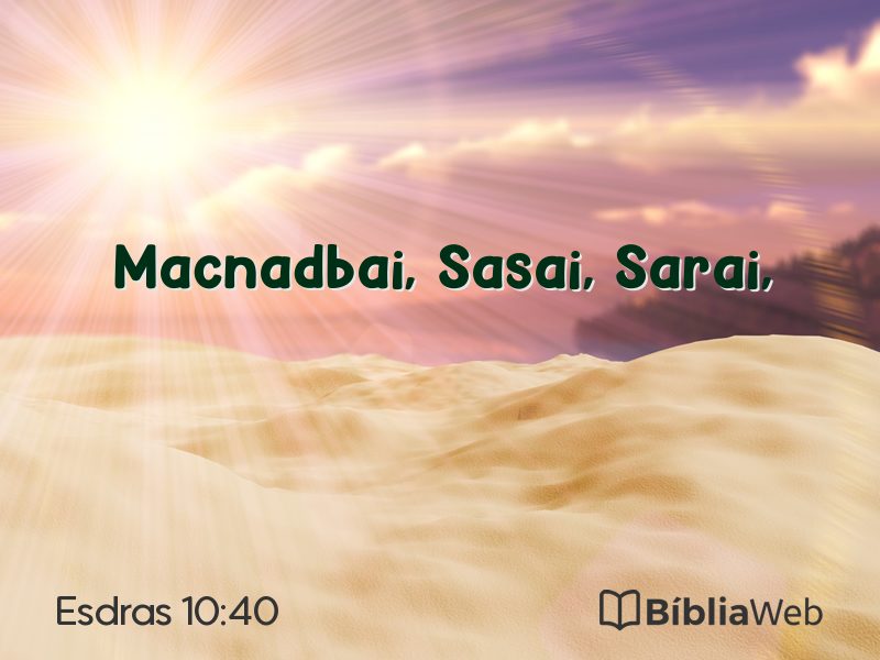Esdras 10:40 em imagem para compartilhar