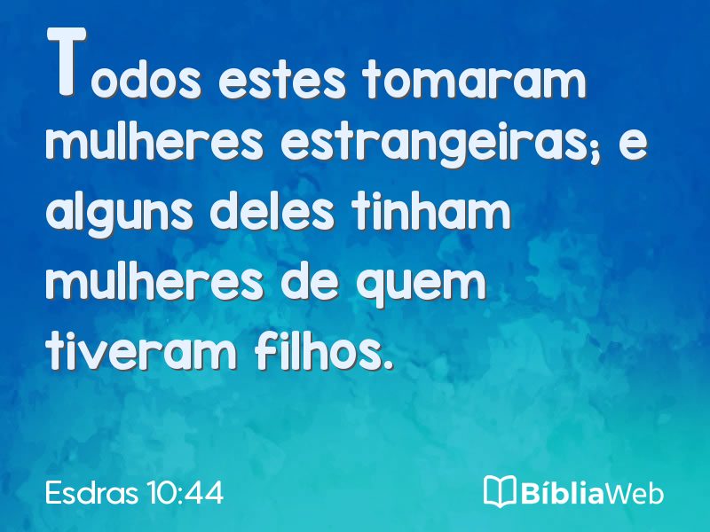 Esdras 10:44 em imagem para compartilhar