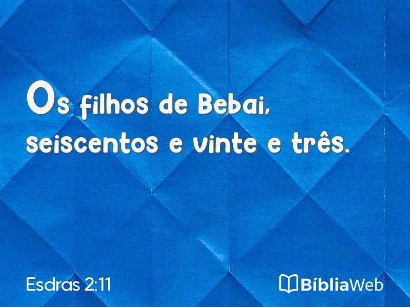Esdras 2:11 em imagem para compartilhar