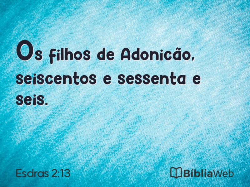 Esdras 2:13 em imagem para compartilhar