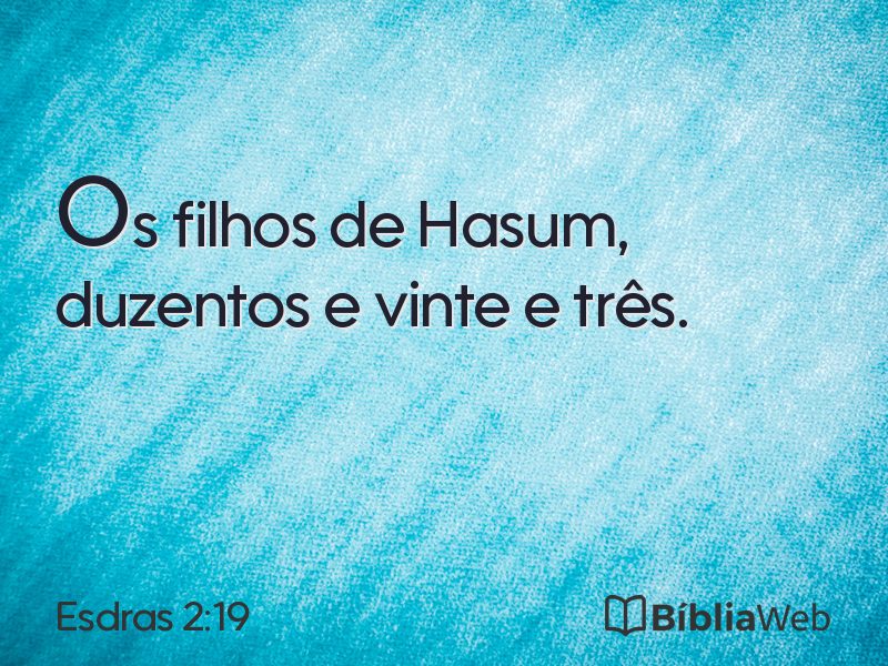 Esdras 2:19 em imagem para compartilhar