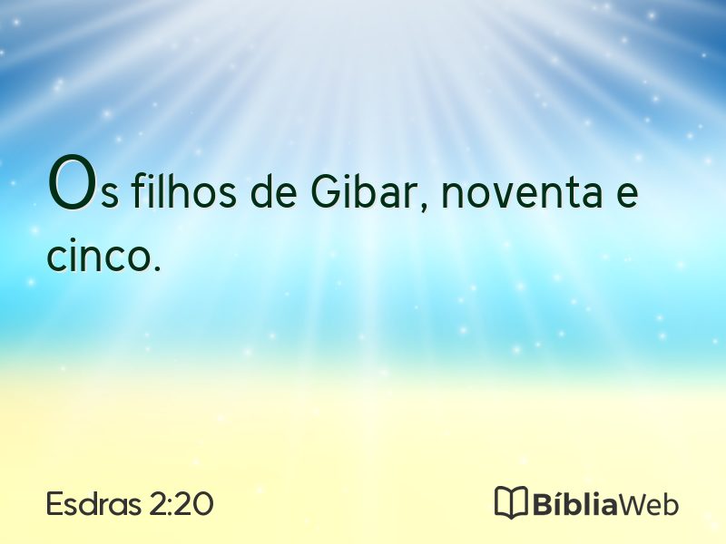 Esdras 2:20 em imagem para compartilhar