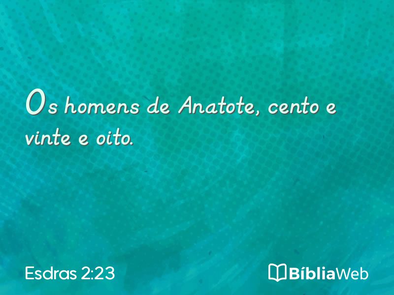 Esdras 2:23 em imagem para compartilhar