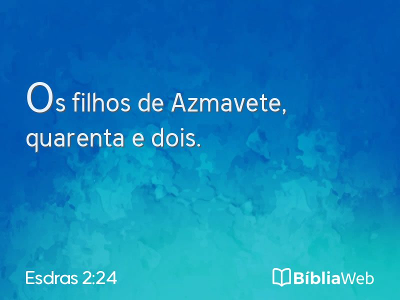 Esdras 2:24 em imagem para compartilhar