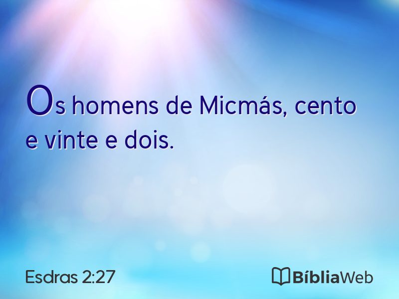 Esdras 2:27 em imagem para compartilhar