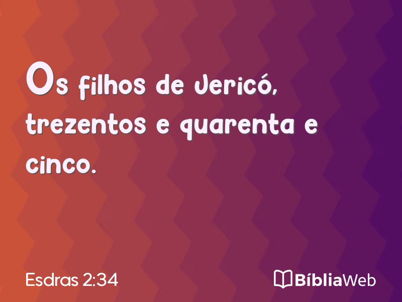 Esdras 2:34 em imagem para compartilhar