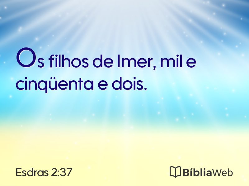 Esdras 2:37 em imagem para compartilhar
