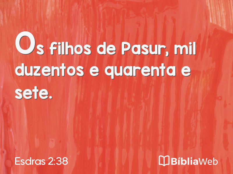 Esdras 2:38 em imagem para compartilhar