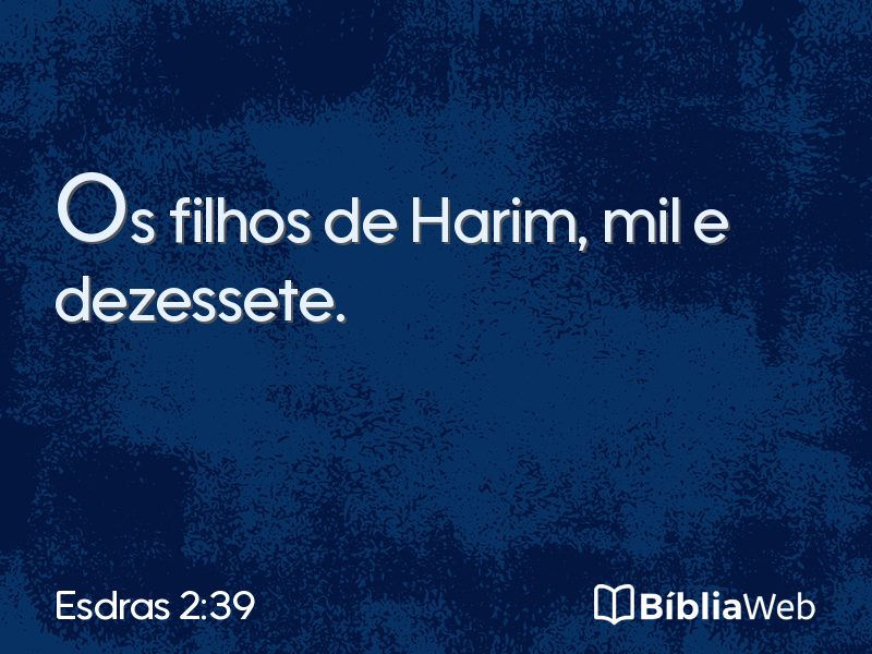 Esdras 2:39 em imagem para compartilhar