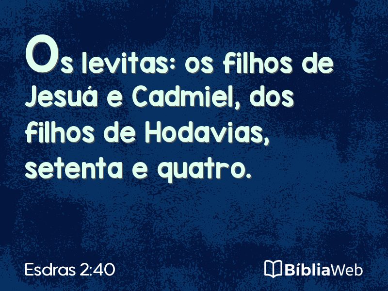 Esdras 2:40 em imagem para compartilhar