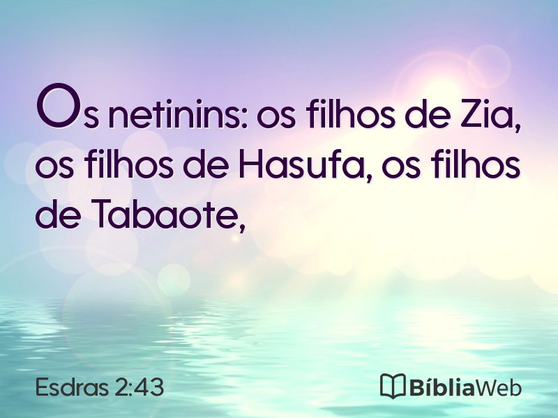 Esdras 2:43 em imagem para compartilhar