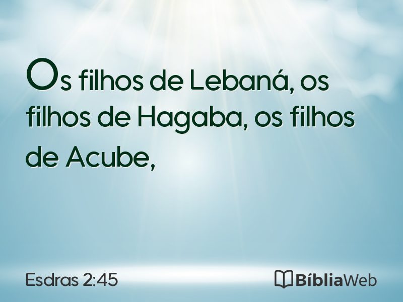 Esdras 2:45 em imagem para compartilhar