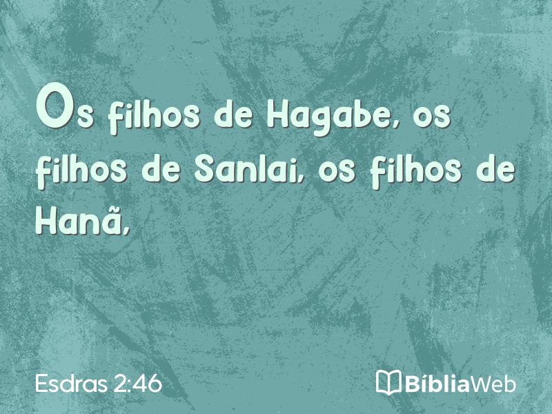 Esdras 2:46 em imagem para compartilhar