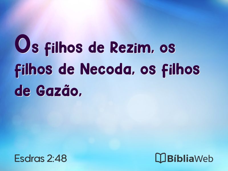 Esdras 2:48 em imagem para compartilhar