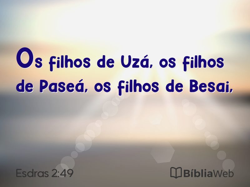 Esdras 2:49 em imagem para compartilhar