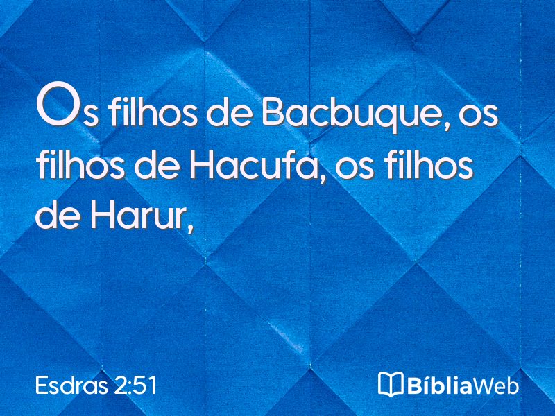 Esdras 2:51 em imagem para compartilhar