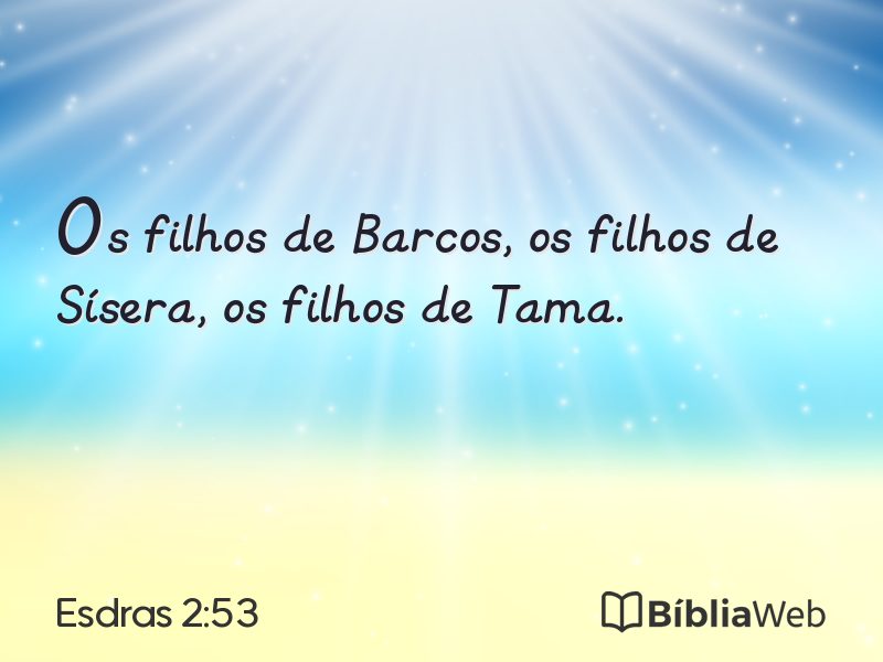 Esdras 2:53 em imagem para compartilhar