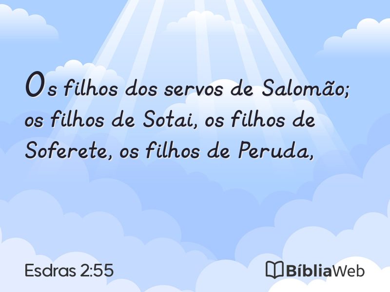 Esdras 2:55 em imagem para compartilhar