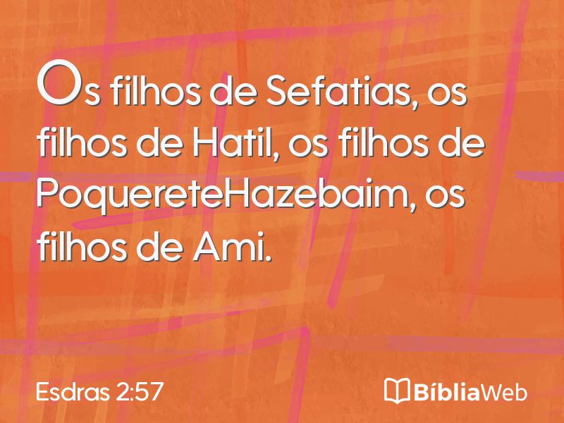 Esdras 2:57 em imagem para compartilhar