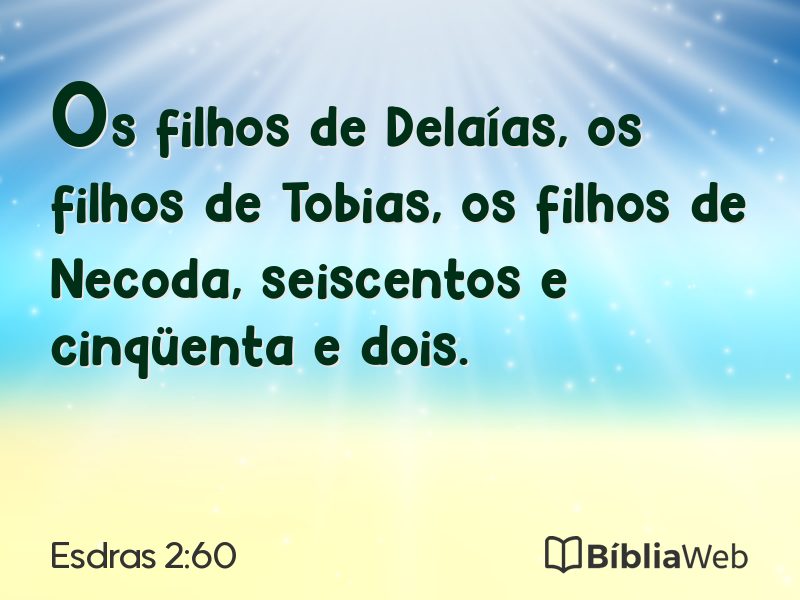 Esdras 2:60 em imagem para compartilhar