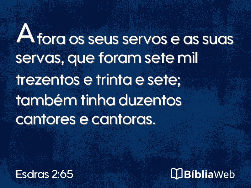 Esdras 2:65 em imagem para compartilhar