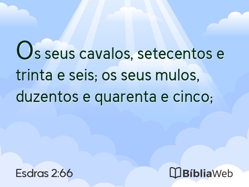 Esdras 2:66 em imagem para compartilhar