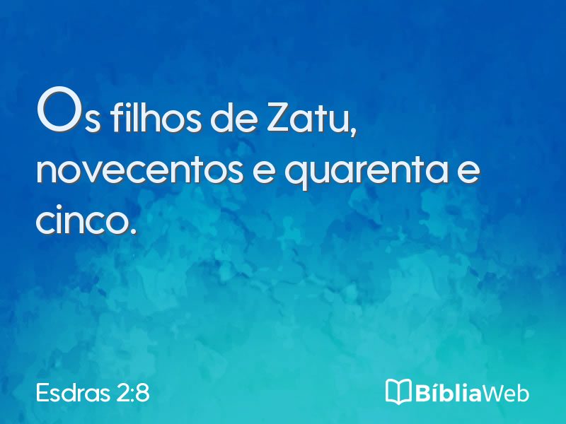Esdras 2:8 em imagem para compartilhar