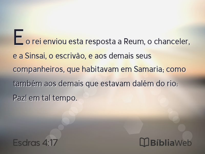 Esdras 4:17 em imagem para compartilhar