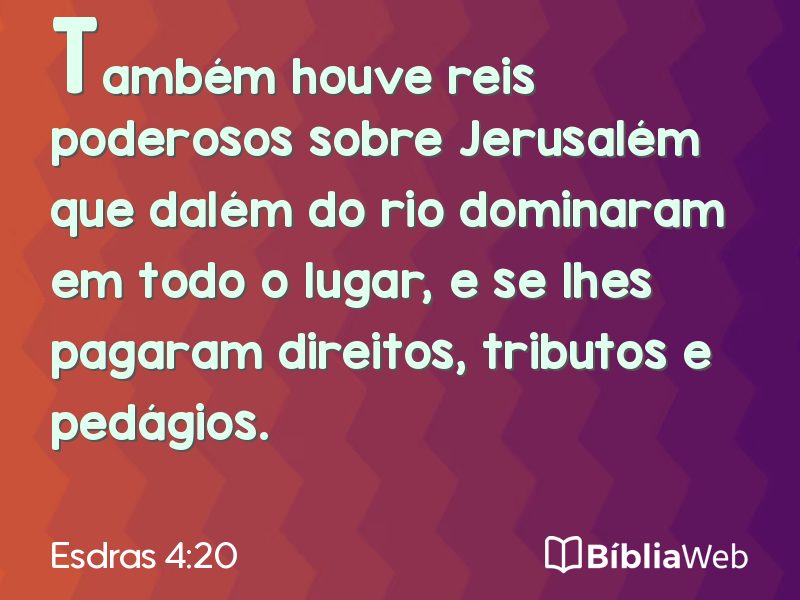 Esdras 4:20 em imagem para compartilhar