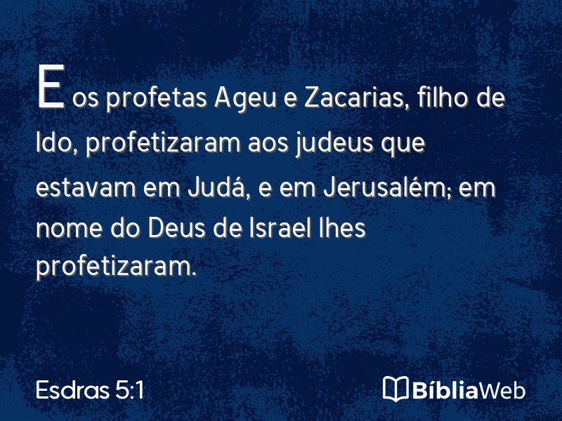 Esdras 5:1 em imagem para compartilhar