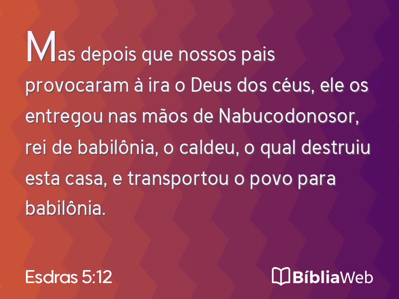 Esdras 5:12 em imagem para compartilhar