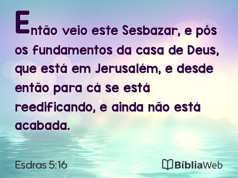 Esdras 5:16 em imagem para compartilhar