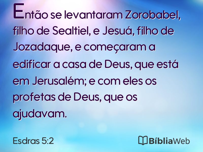 Esdras 5:2 em imagem para compartilhar