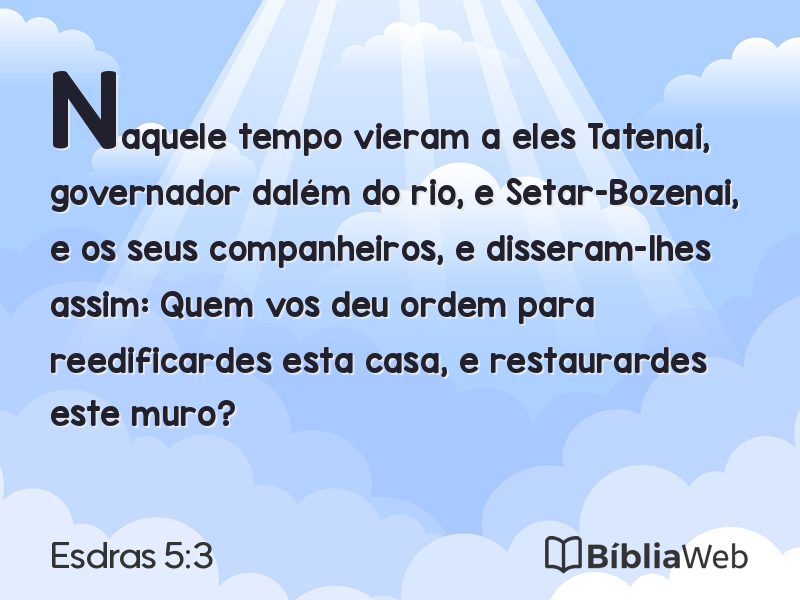 Esdras 5:3 em imagem para compartilhar