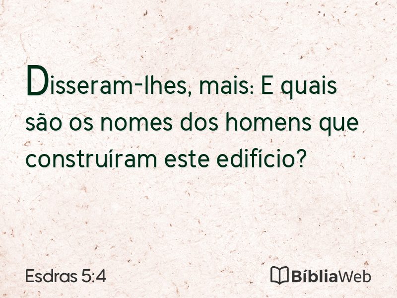 Esdras 5:4 em imagem para compartilhar